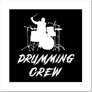 Drum Crew Awesome Tee: Beats and Laughter Unite! Posters and Art